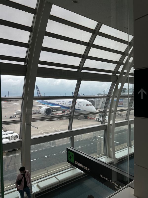 日本・北海道「北海道増毛町でキャンプ！」の写真：羽田到着！

北海道はこの週末晴れらしい...