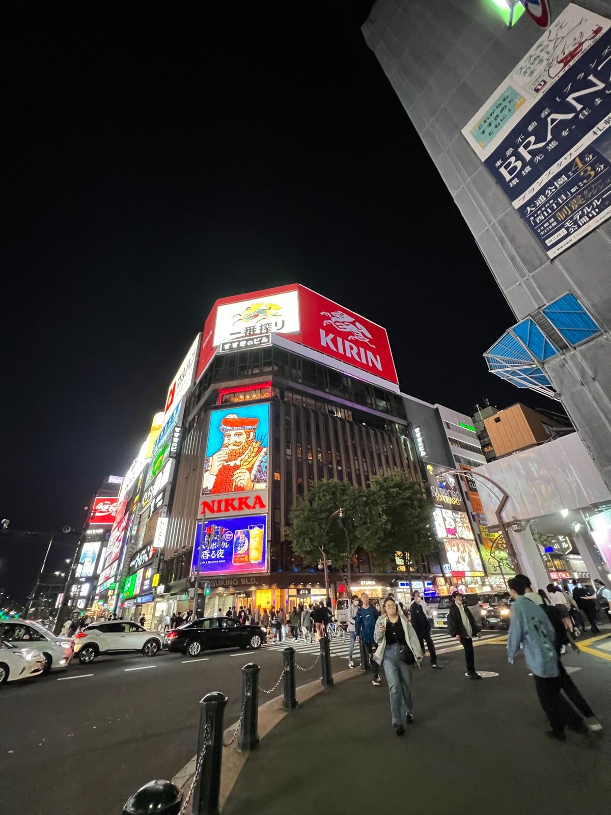 プリンスホテル札幌からススキノまでは歩いて20分くらいなので散歩がてら歩い...