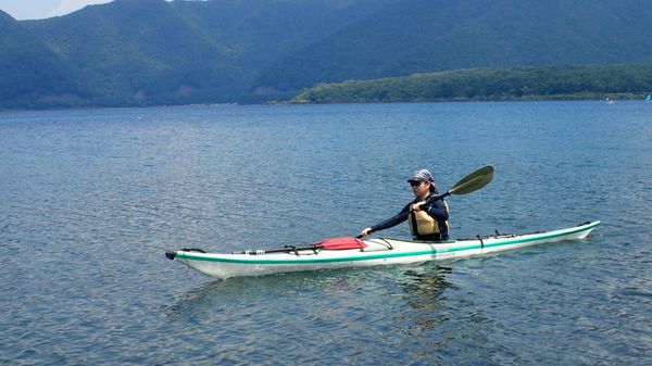 日本・山梨県「カヤック@本栖湖」の写真