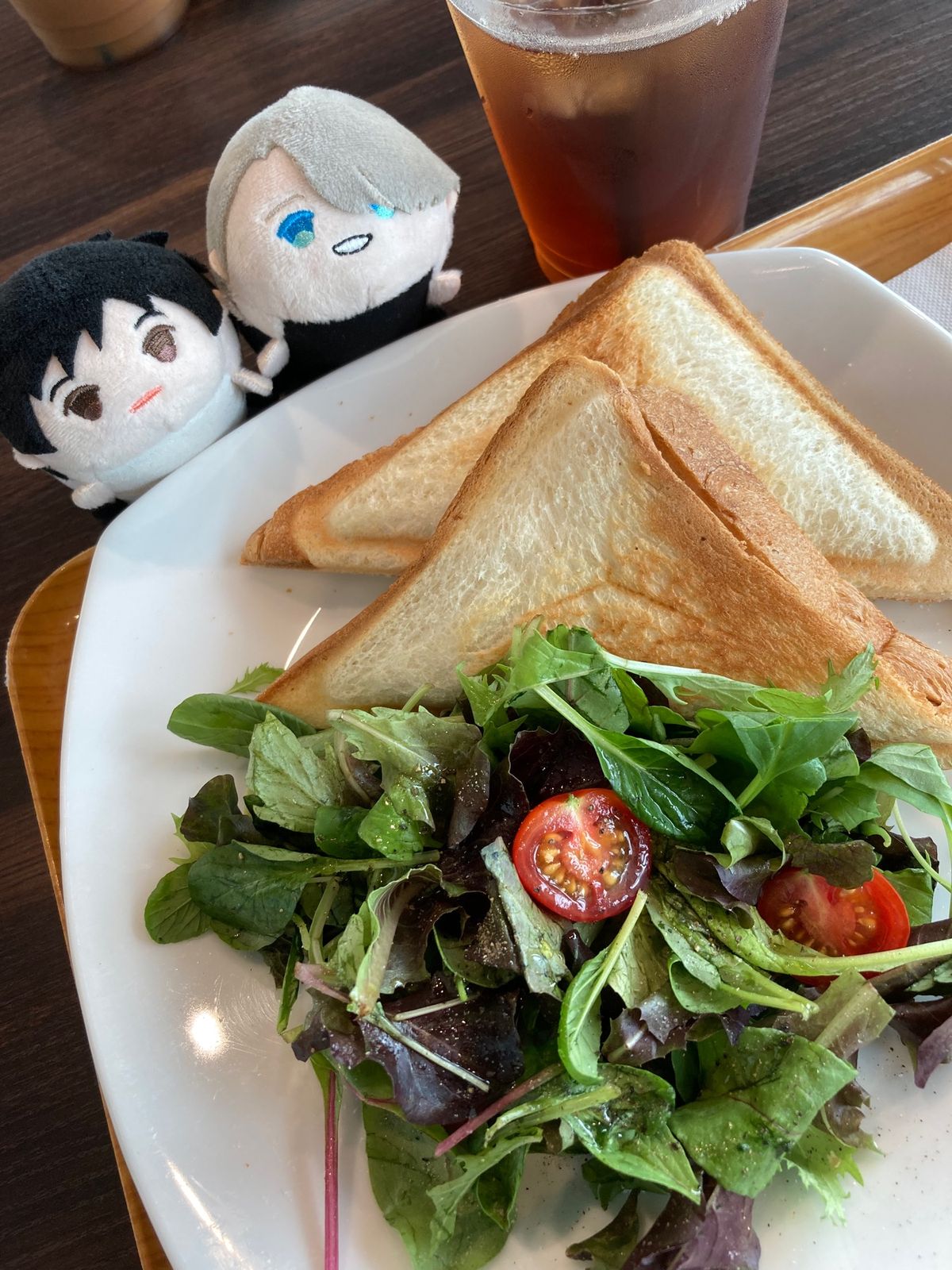 出発前の羽田空港で腹ごしらえ。
