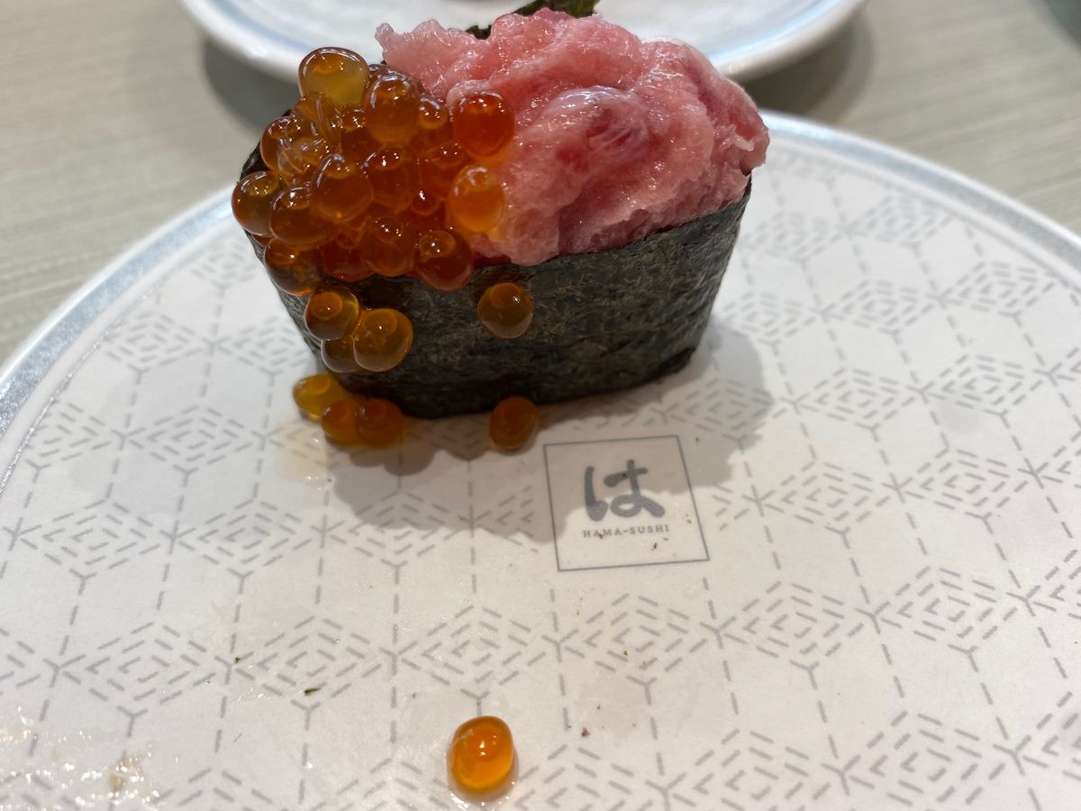 家族旅行の締めは
大抵金田の回転寿司🍣
はま寿司さんにて
トロたくさんいた...