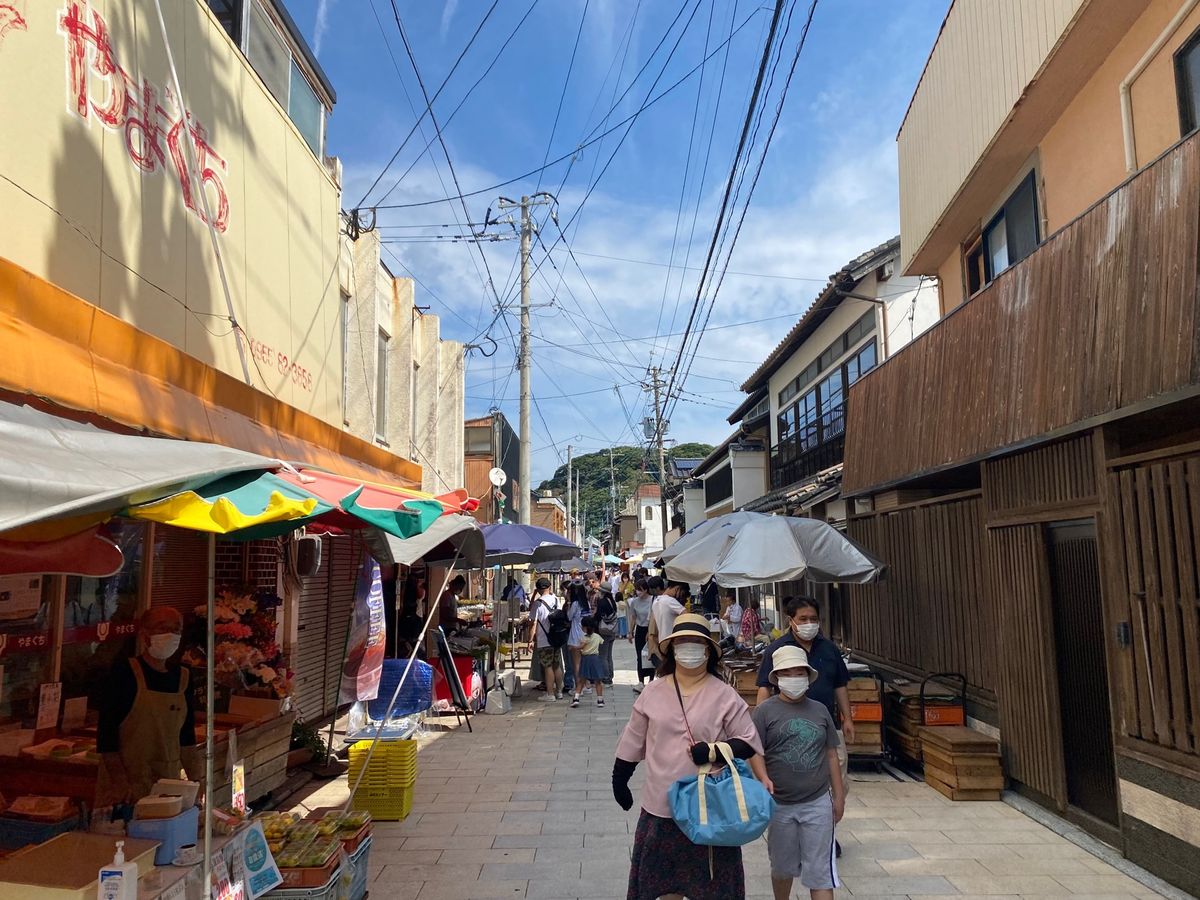 呼子の朝市！
11時くらいから混み始めた！