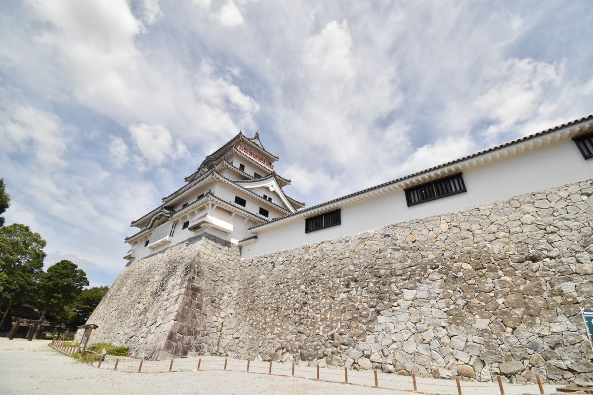 唐津城！個人的に、天守閣から見た景色第1位！