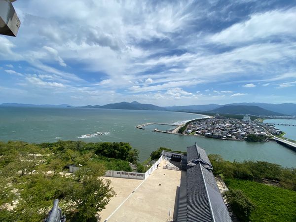 日本・佐賀県「糸島、唐津旅！」の写真：唐津城！個人的に、天守閣から見た景色第1位！