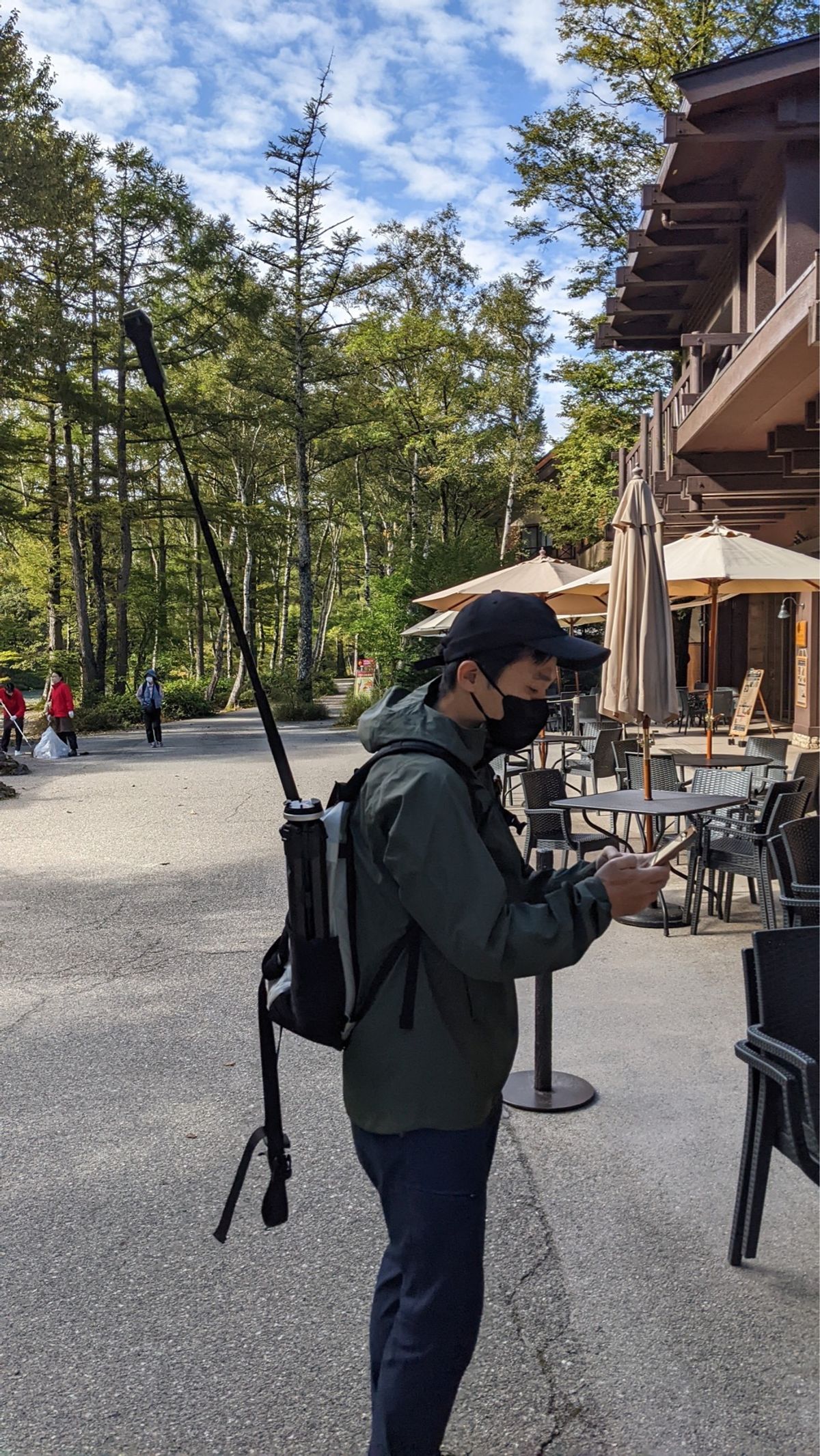 3日目は大正池の方へ

昨日もそうだったけど、こんな感じで360度カメラを...