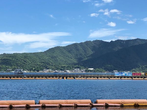 日本・広島県「広島」の写真：宮島
大鳥居は工事中