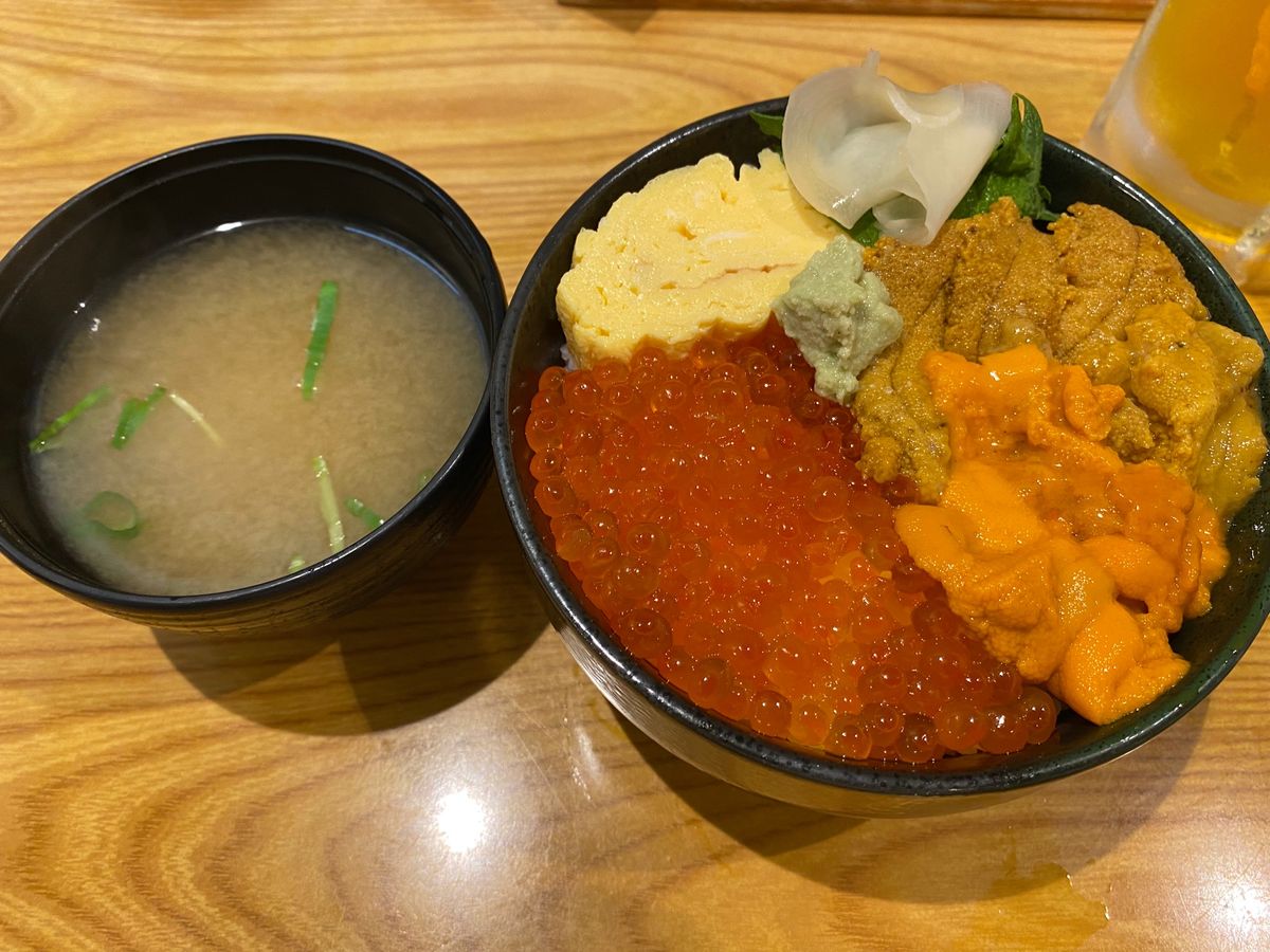 稚内最初の海鮮丼は竹ちゃんさんでいただきました！