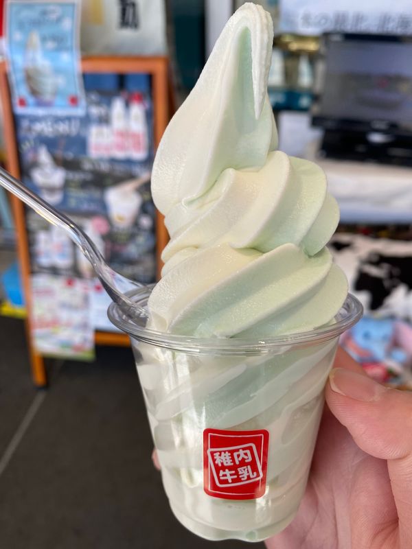 日本・北海道「稚内旅！」の写真：稚内牛乳と、そのソフトクリーム！