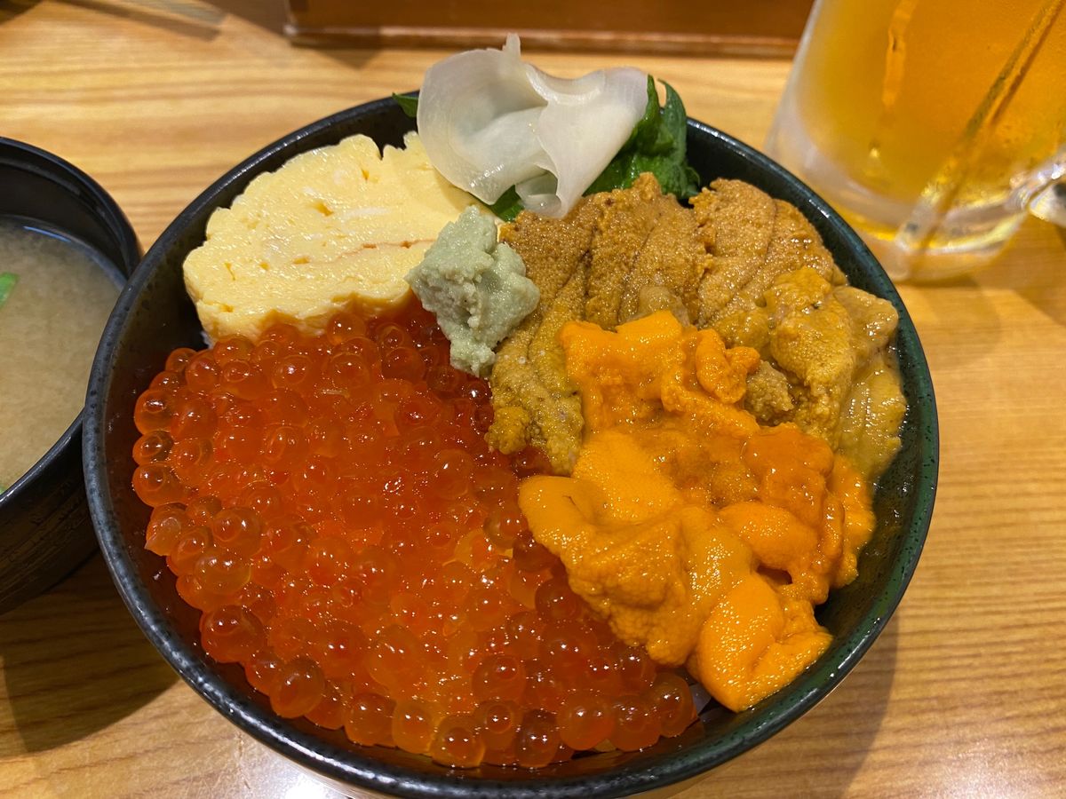 稚内最初の海鮮丼は竹ちゃんさんでいただきました！
