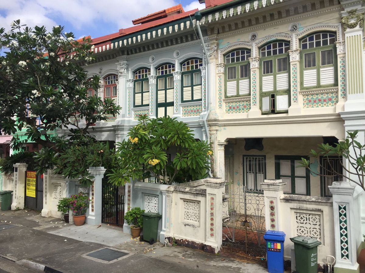 「カトン地区」のプラナカン建築
ポップでカラフルなお家🏠
バスでチラッと通...