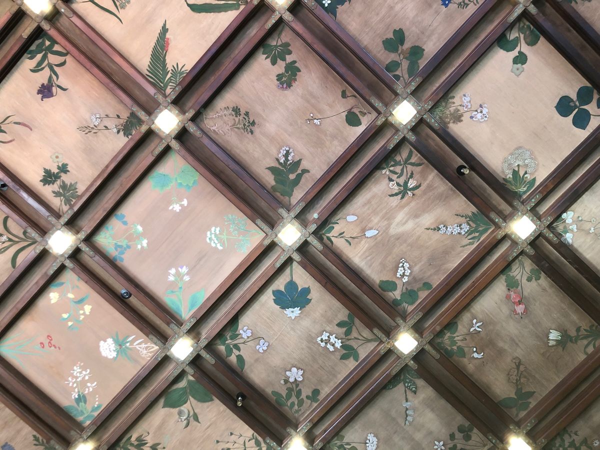 ラウンジとレストランの天井
素敵です