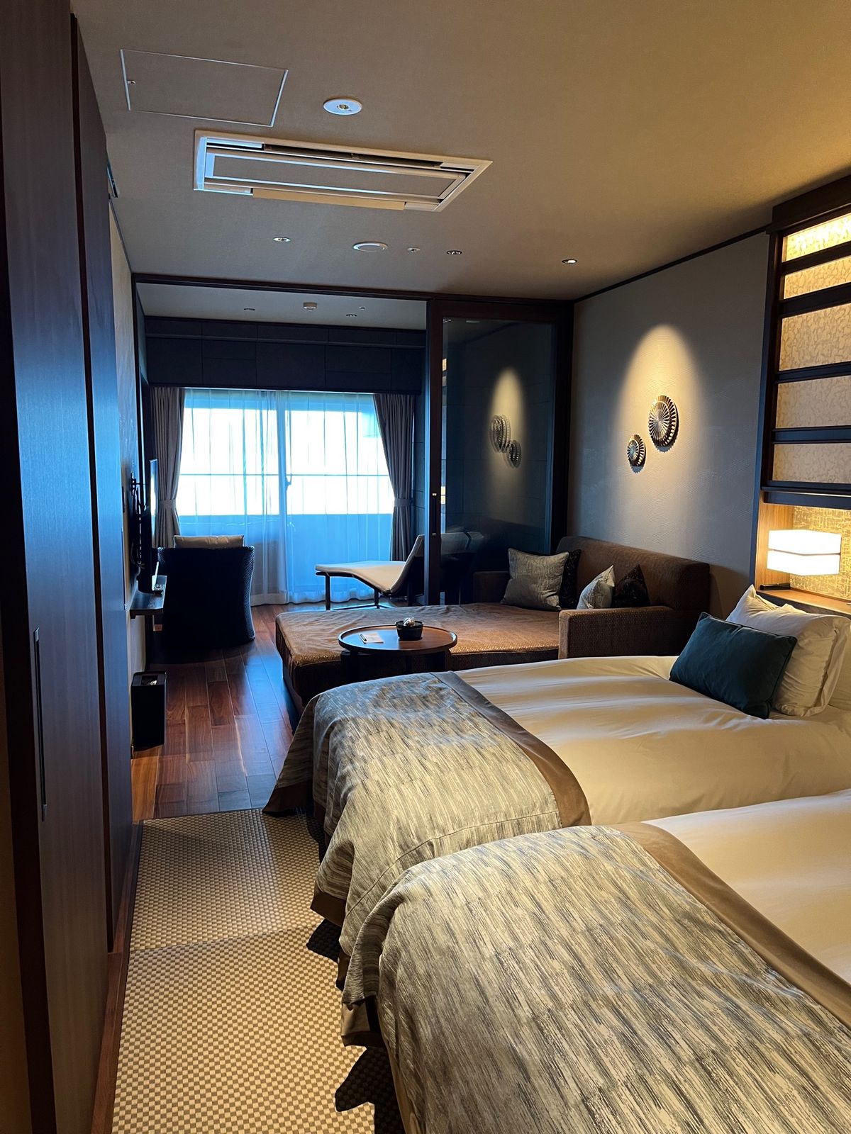 客室露天風呂！
夜は花火大会🎆