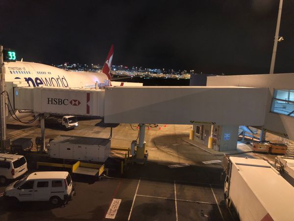 オーストラリア連邦・シドニー「カンタスのジャンボでシドニー遠征」の写真：ワンワールドのVH-OEF号機がアサイン...