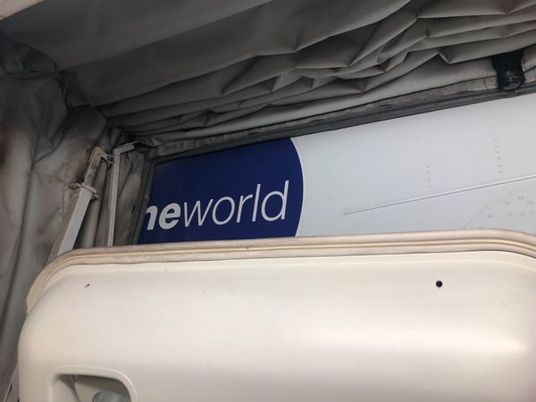 オーストラリア連邦・シドニー「カンタスのジャンボでシドニー遠征」の写真：帰りも最後列の73Aです。