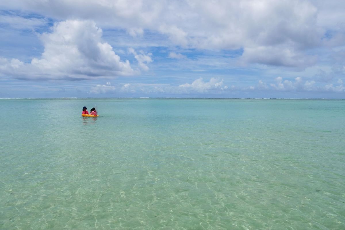 グアムの人が少ない海辺