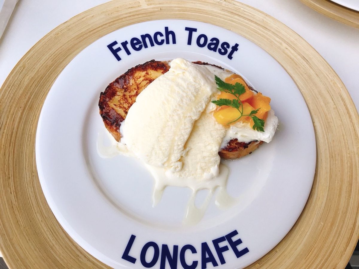 江ノ島のLONCAFEでフレンチトースト。
