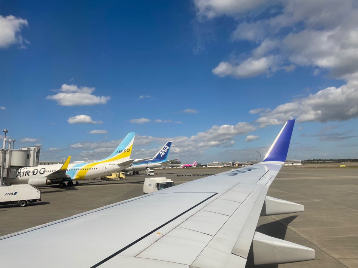 セントレアから新千歳空港へ。