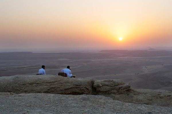 サウジアラビア・Riyadh「弾丸リヤド旅」の写真：夕焼けがきれい