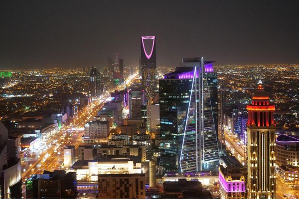 サウジアラビア・Riyadh「弾丸リヤド旅」の写真：リヤドの夜景