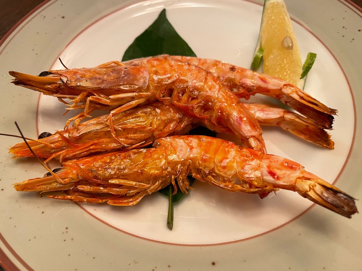 ３日目夜は石垣牛と車海老