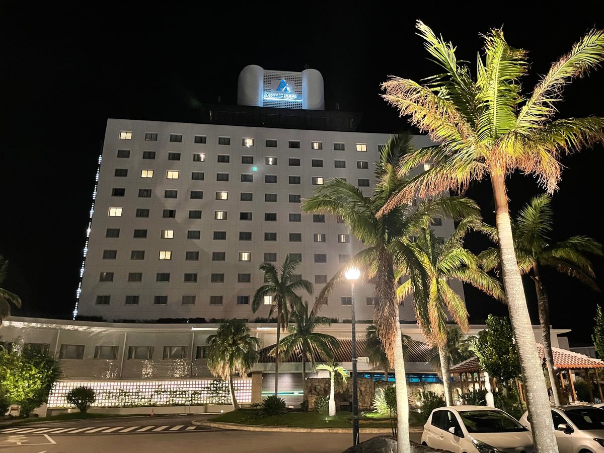 街中のホテルからでも綺麗な星空