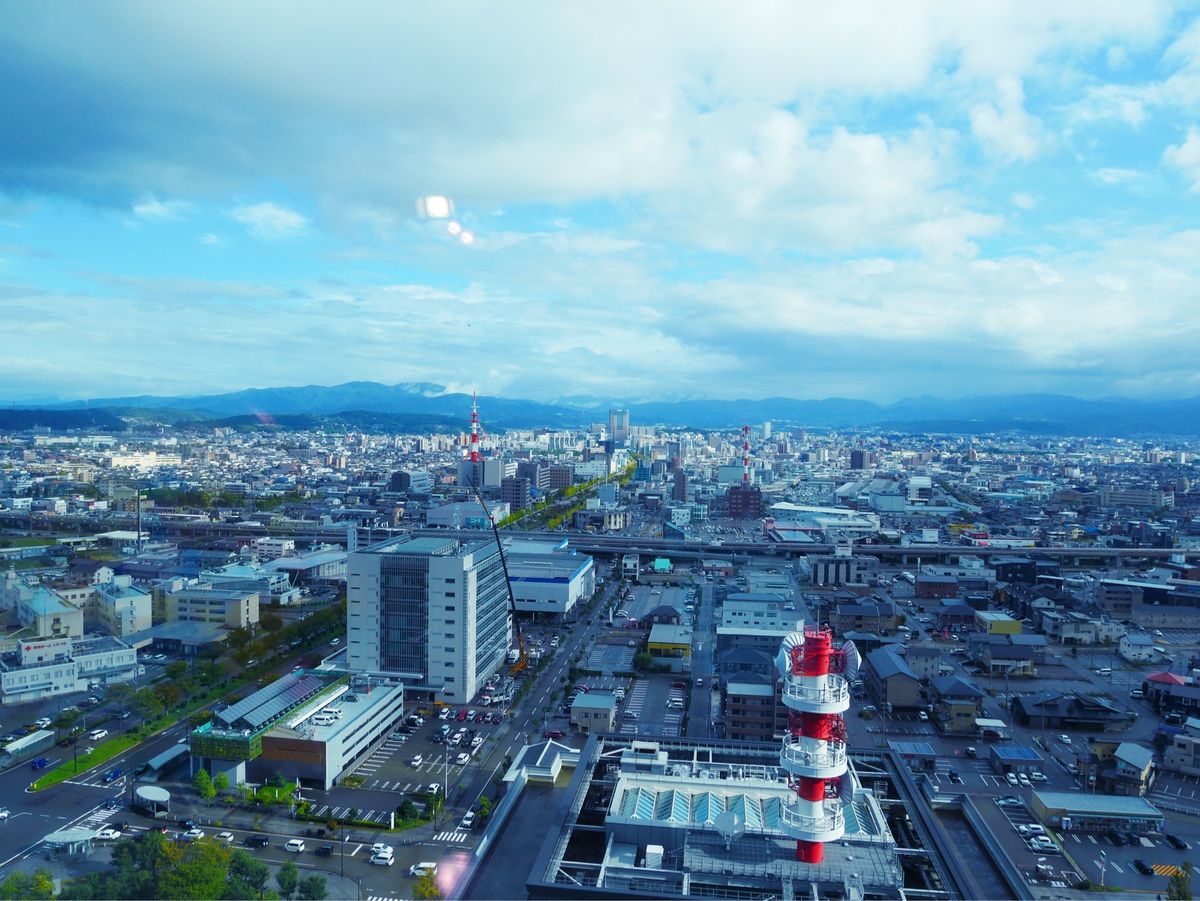 展望台からの金沢市