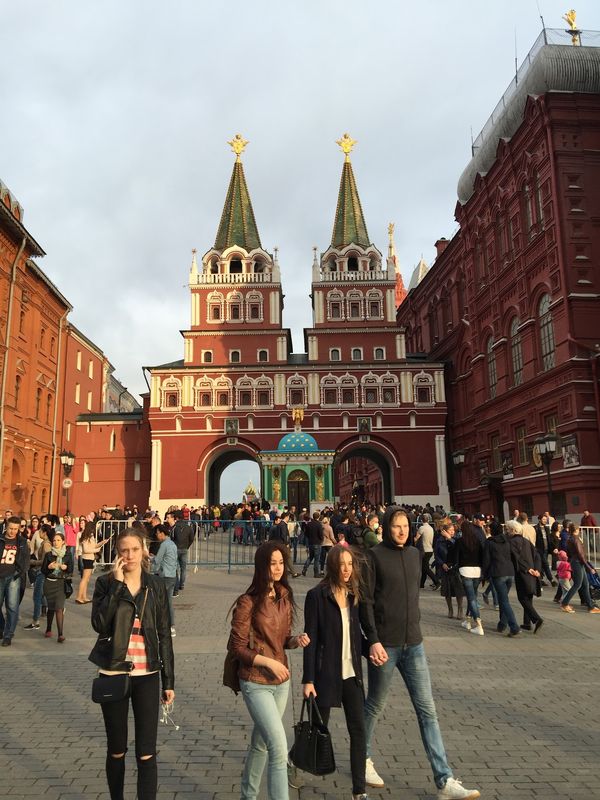 ロシア連邦「モスクワ散歩」の写真：やはり赤の広場ははずせない。広場を訪れる...