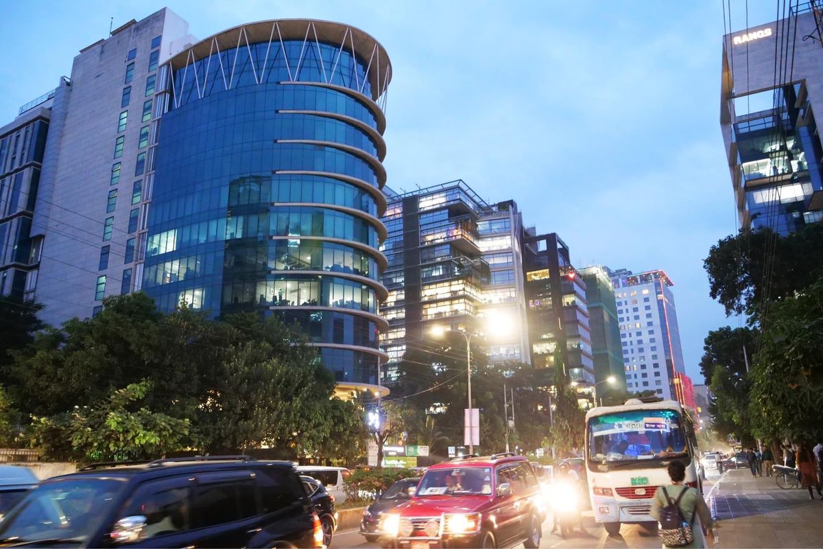 ダッカの街並み