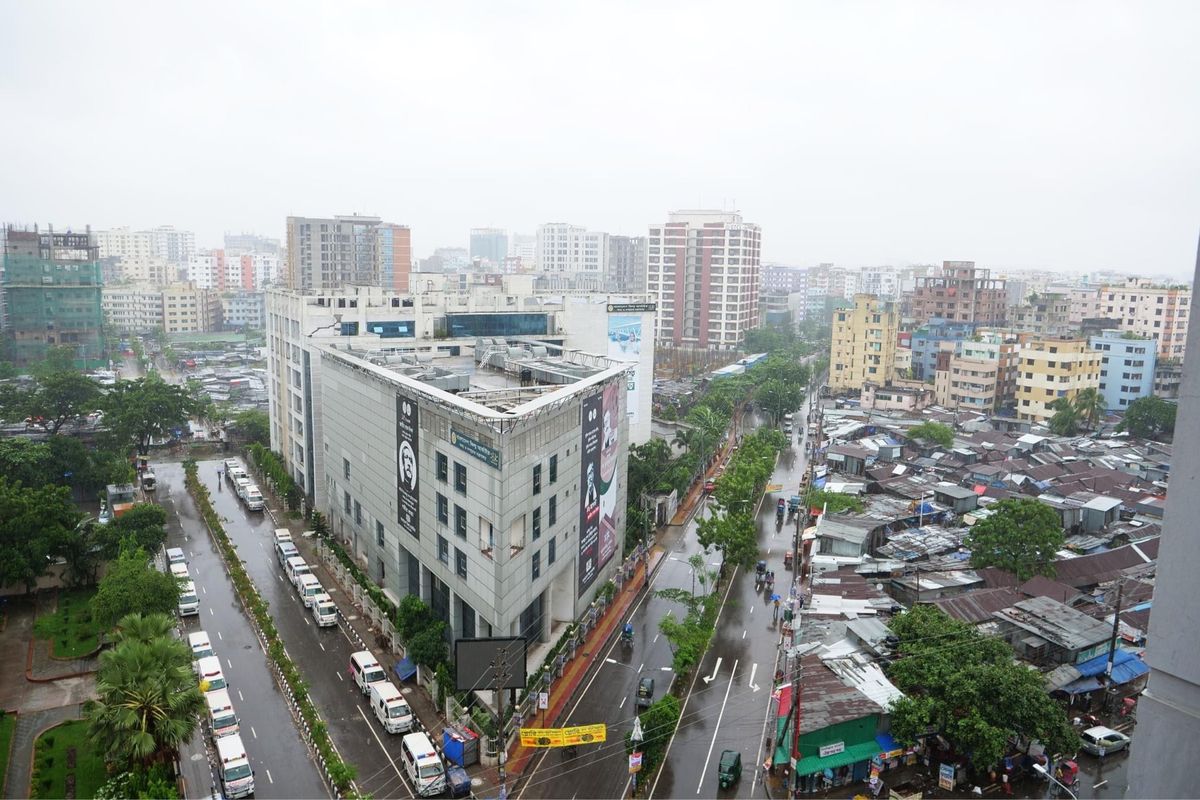 ダッカの街並み