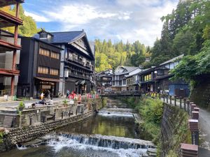 銀山温泉の街並み