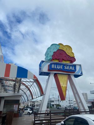 沖縄といえばブルーシール🍨
シークワーサー味とマンゴーが特に美味しおすでした🇺🇸