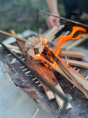 キャンプ飯最高、、、