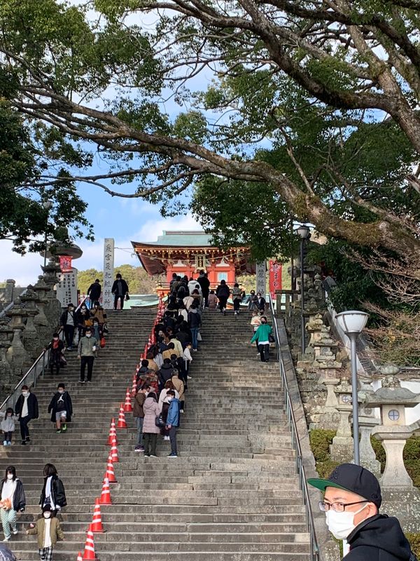 日本・山口県「防府天満宮へ初詣」の写真