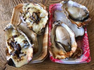 宮島グルメ
牡蠣🦪、揚げもみじ、陶版あなごと広島つけ麺