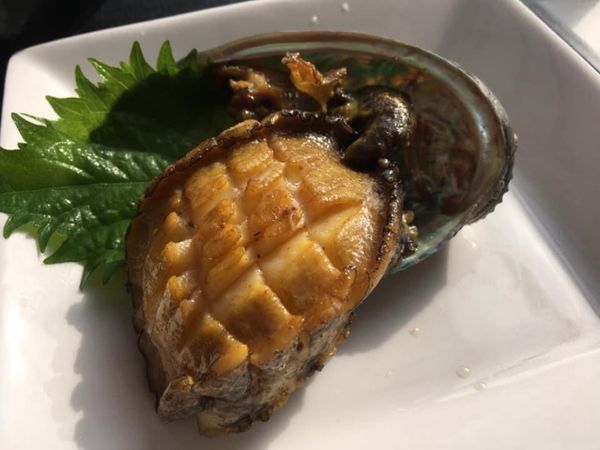 日本・三重県「三重海鮮尽くし旅」の写真：アワビと海鮮丼
車海老はいきとる