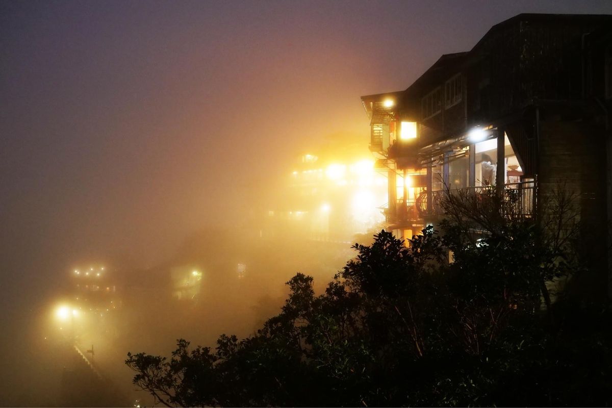 九份は霧でした