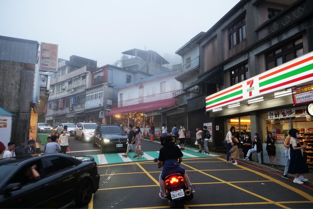 九份は霧でした