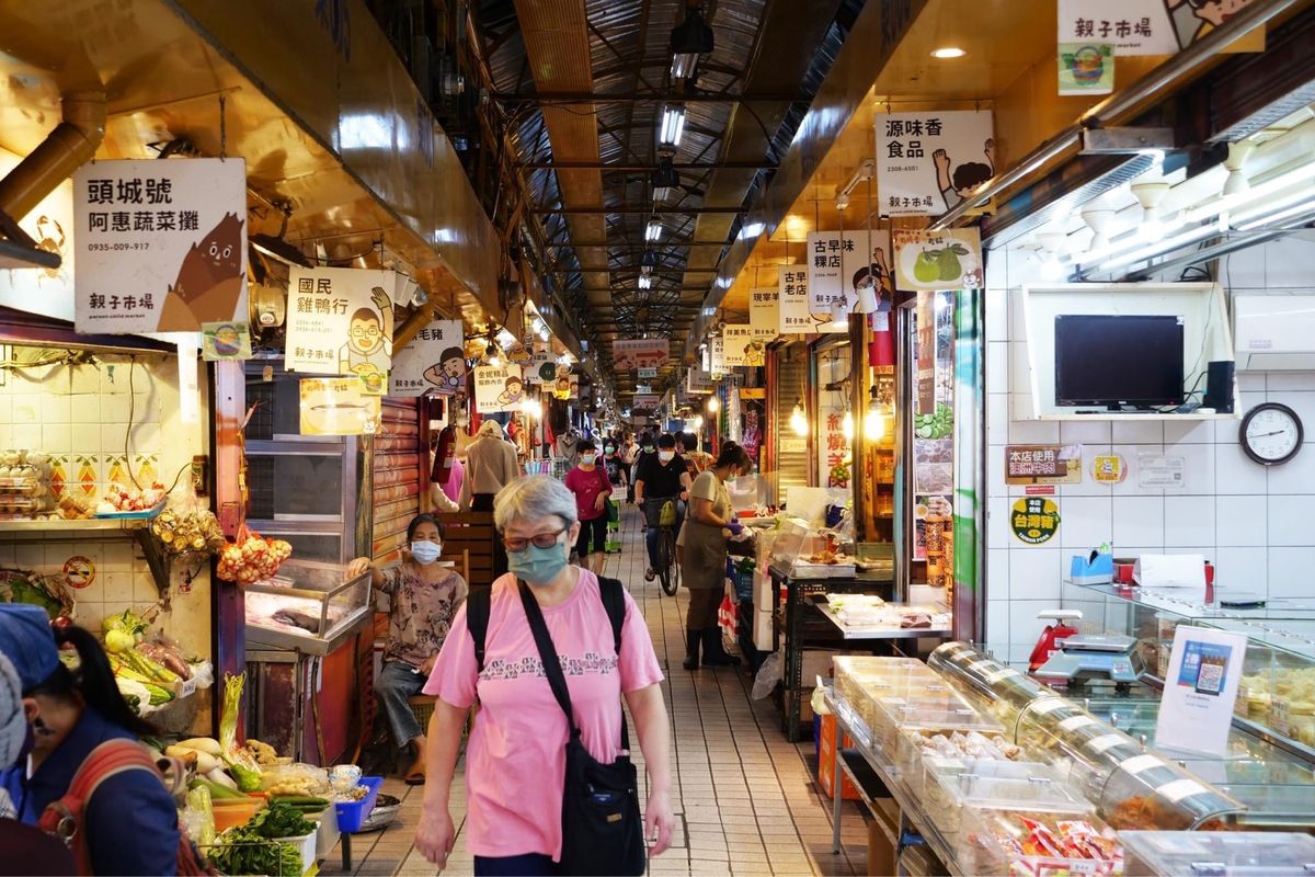 台北の市場など