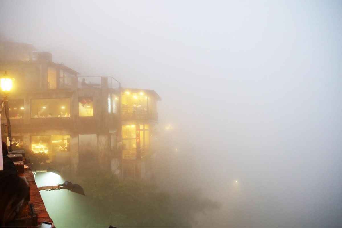 九份は霧でした