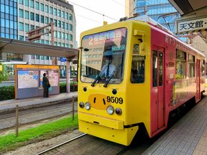 鹿児島市電
鹿児島中央駅前
ラッピング車両？