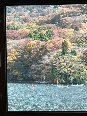 翌日はロープウェイに乗ってる時に少しだけ富士山が見えた！
そして初めて海賊...