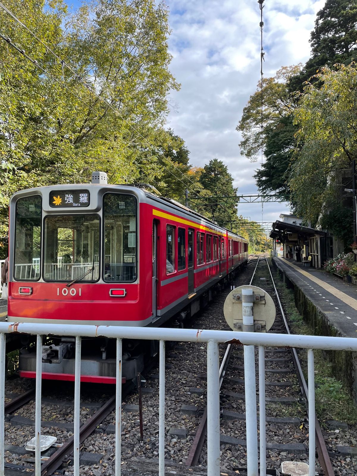 箱根登山鉄道で途中下車して、スイッチバックを眺められるカフェでランチしました。