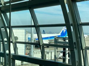普通なら新幹線🚄で行くところだけど、マイル貯めたいので飛行機✈️で伊丹空港...