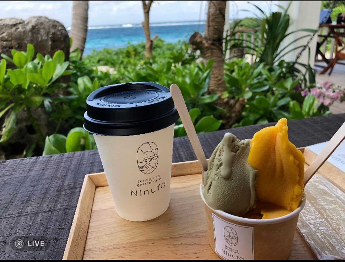 池間島にあるジェラートカフェ。
雰囲気も良かったけど、ピスタチオの美味しさ...