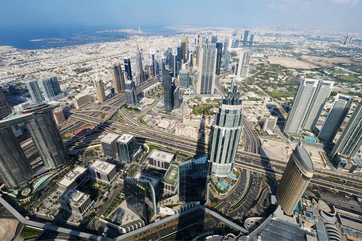 ブルジュカリファの展望台から