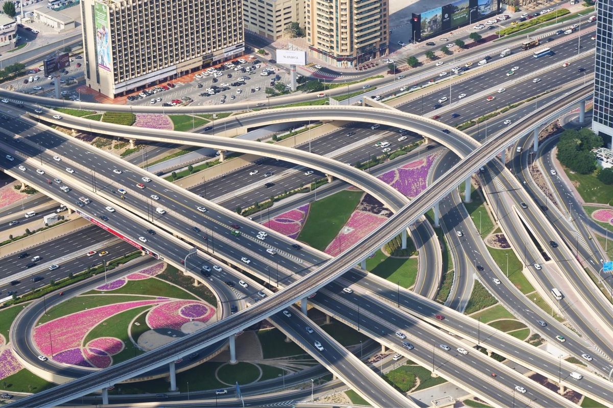 ブルジュカリファの展望台から