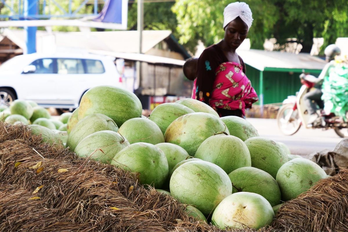 ガーナはスイカの季節でした