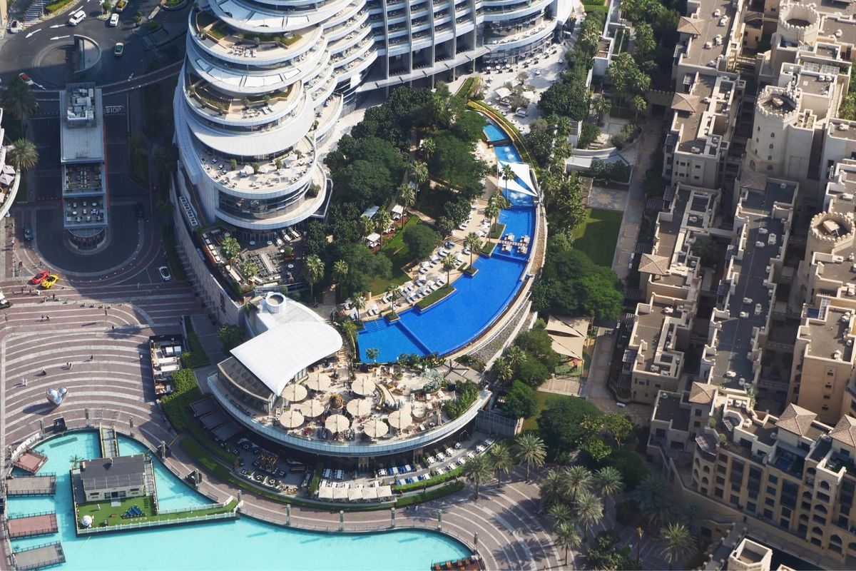 ブルジュカリファの展望台から