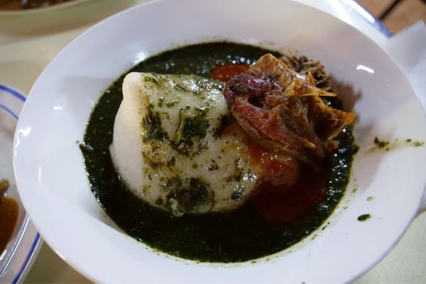 アラブ首長国連邦・Dubai「ガーナ出張」の写真：ガーナといえばフフ
オクラのやつ美味しい