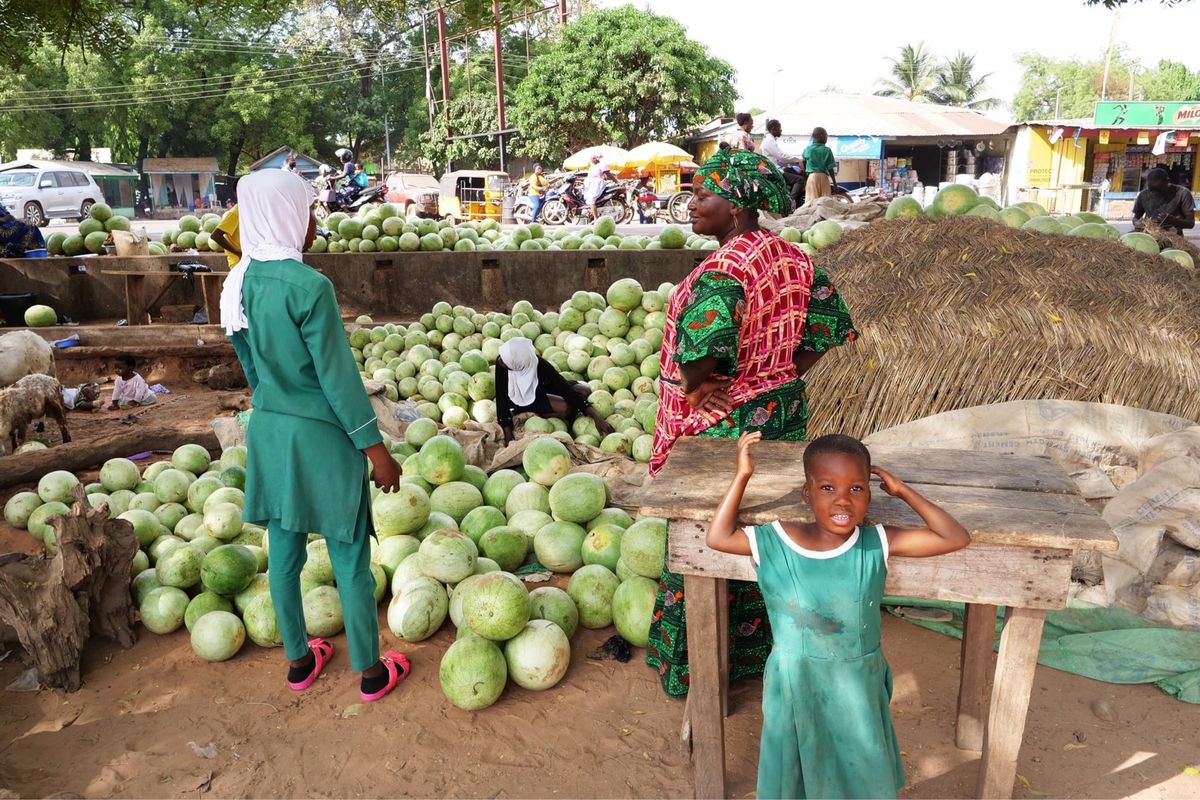 ガーナはスイカの季節でした